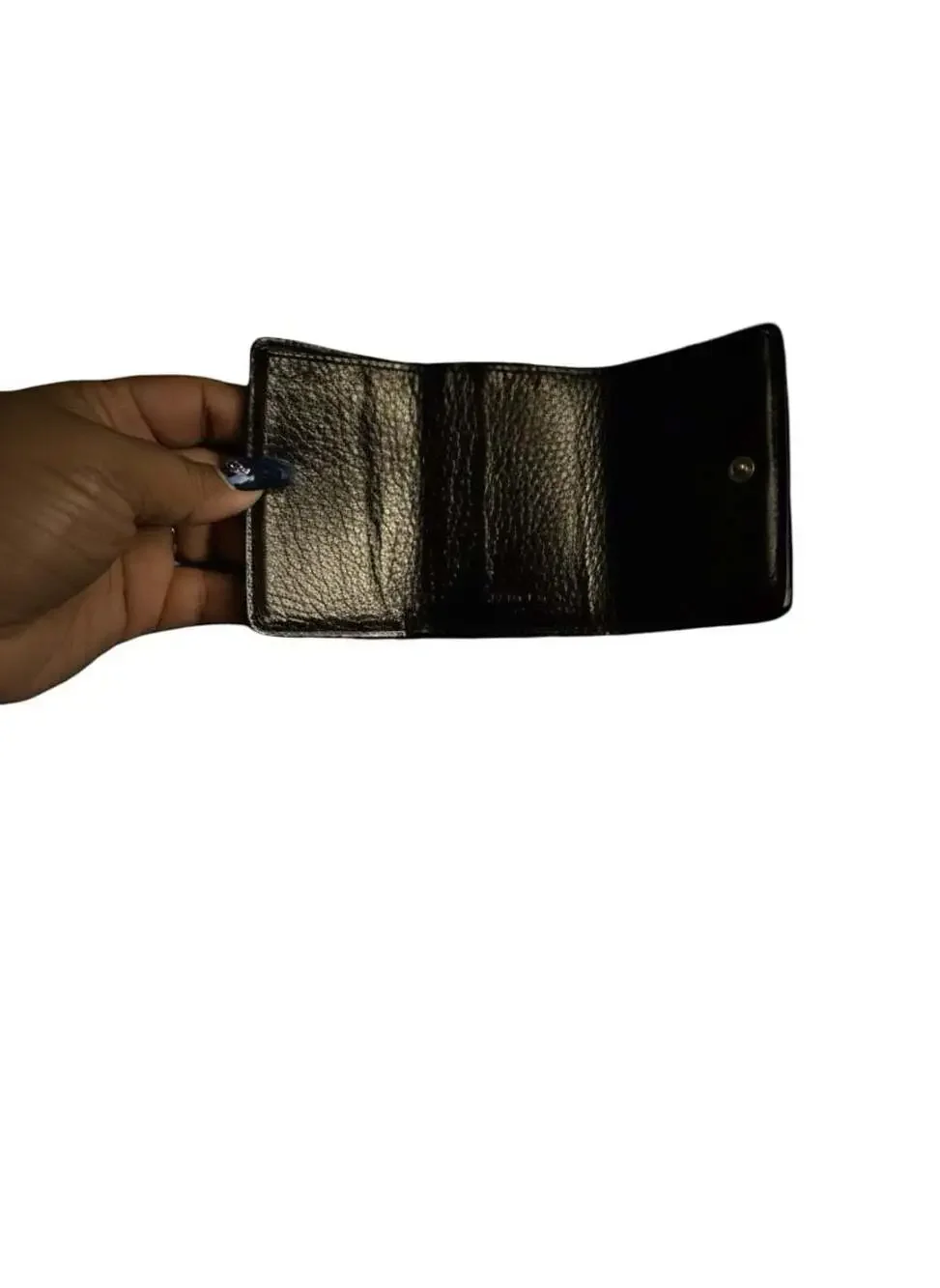 Balenciaga Papier Mini Trifold Wallet in Black Leather